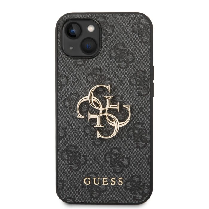 Калъф от Guess PU 4G Metal Logo Case за iPhone 14 Grey - Image 2
