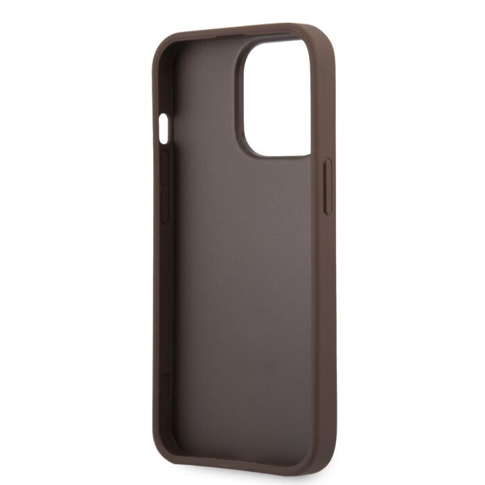 guess-pu-4g-metal-logo-zadni-kryt-pro-iphone-14-pro-brown-4-big_ies10486170.jpg Калъф от Guess PU 4G Metal Logo Case за iPhone 14 Pro Brown - Image 5