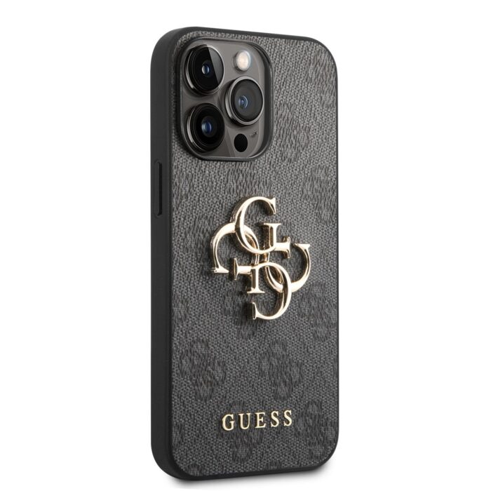 Калъф от Guess PU 4G Metal Logo Case за iPhone 14 Pro Grey - Image 3