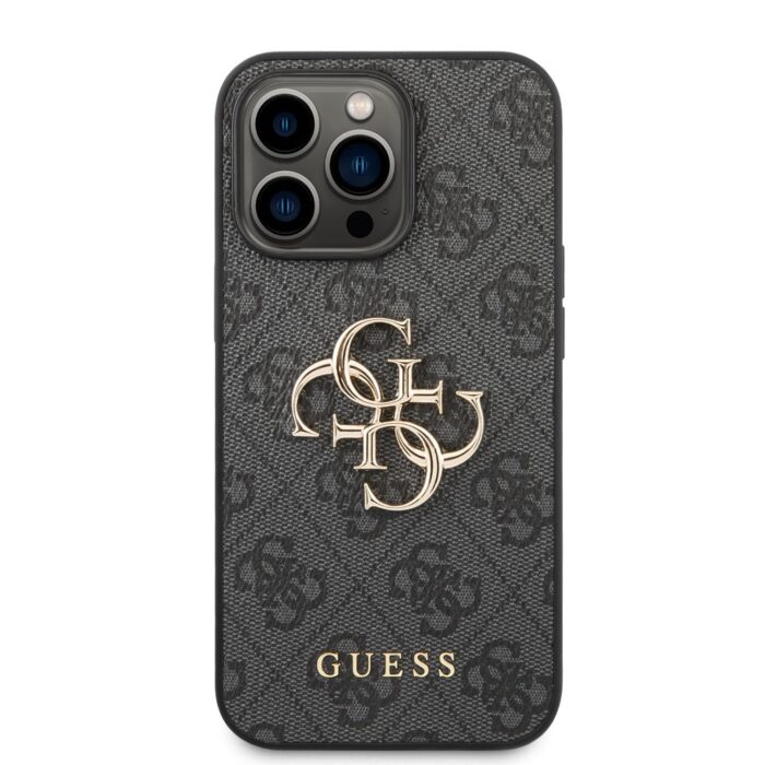 Калъф от Guess PU 4G Metal Logo Case за iPhone 14 Pro Max Grey - Image 2