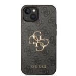 Калъф от Guess PU 4G Metal Logo Case за iPhone 15 Grey - Image 3