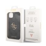 Калъф от Guess PU 4G Metal Logo Case за iPhone 15 Grey - Image 7