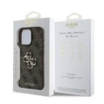 Калъф от Guess PU 4G Metal Logo Case за iPhone 16 Pro Brown - Image 6