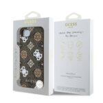 Калъф от 
Guess PU 4G Peony MagSafe Case за iPhone 16e Brown - Image 7