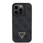 Калъф от Guess PU 4G Strass Triangle Metal Logo Case за iPhone 15 Pro Black - Image 2