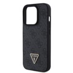 Калъф от Guess PU 4G Strass Triangle Metal Logo Case за iPhone 15 Pro Black - Image 4