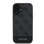 Калъф от
Guess PU 4G Stripe за iPhone 16 Grey - Image 2