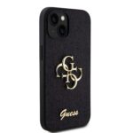 Калъф от Guess PU Fixed Glitter 4G Metal Logo Case за iPhone 15 Black - Image 4