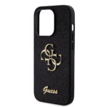 Калъф от Guess PU Fixed Glitter 4G Metal Logo Case за iPhone 15 Pro Black - Image 6