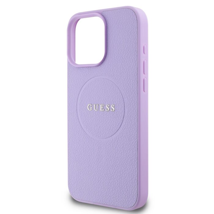 Калъф от Guess PU Grained Classic Logo MagSafe Case за iPhone 16 Pro Purple - Image 4