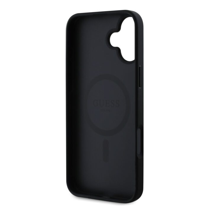 Калъф от Guess PU Leather 4G Colored Ring MagSafe Case за iPhone 16 Black - Image 5