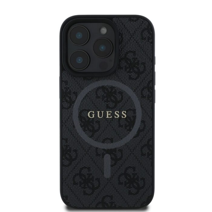Калъф от
Guess PU Leather 4G Colored Ring MagSafe за iPhone 16 Pro Black - Image 2