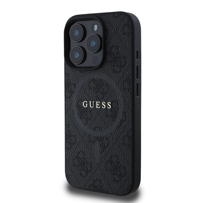 Калъф от
Guess PU Leather 4G Colored Ring MagSafe за iPhone 16 Pro Black - Image 3