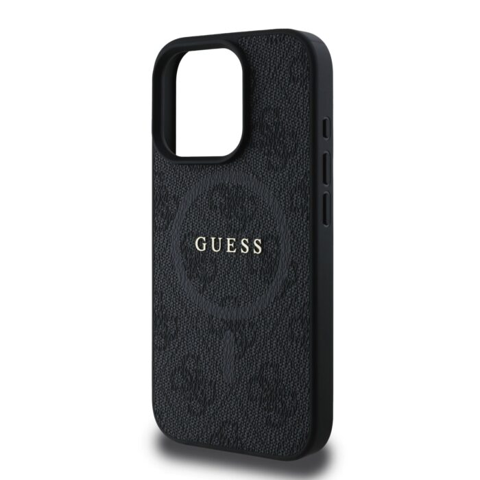 Калъф от
Guess PU Leather 4G Colored Ring MagSafe за iPhone 16 Pro Black - Image 4