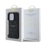 Калъф от Guess PU Leather 4G Colored Ring MagSafe за iPhone 16 Pro Max Black - Image 6
