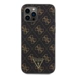 Калъф от Guess PU Leather 4G Triangle Metal Logo Case за iPhone 12 Pro Max Black - Image 3