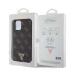 Калъф от Guess PU Leather 4G Triangle Metal Logo Case за iPhone 12 Pro Max Black - Image 6