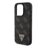Калъф от Guess PU Leather 4G Triangle Metal Logo Case за iPhone 16 Pro Max Black - Image 4