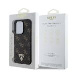 Калъф от Guess PU Leather 4G Triangle Metal Logo Case за iPhone 16 Pro Max Black - Image 6