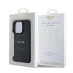 Калъф от
Guess Saffiano Peony Stamp MagSafe за iPhone 16 Pro Max Black - Image 6