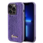 Калъф от Guess Sequin Script Logo Case за iPhone 15 Pro Purple