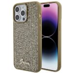 Калъф от Guess за iPhone 15 Pro Max Hardcase Disco Metal Script Gold