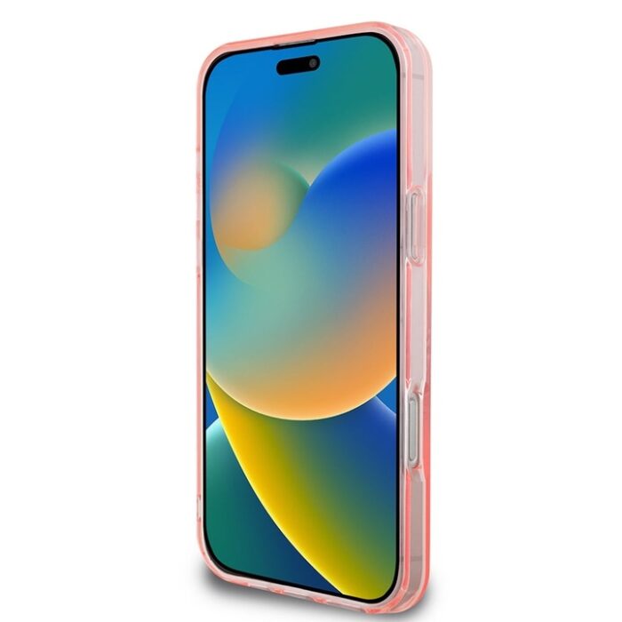 guhmp16xhfwfcp-1.jpg Калъф от Guess IML Flowers Ring MagSafe Case за iPhone 16 Pro Max Pink - Image 2