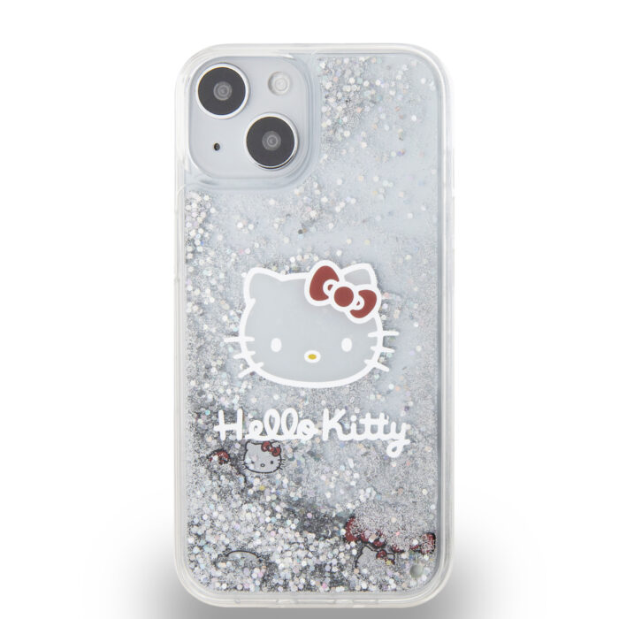 hello-kitty-liquid-glitter-electroplating-head-logo-zadni-kryt-pro-iphone-13-transparent-1-big_ies12176662.jpg Калъф от Hello Kitty Liquid Glitter Electroplating Head Logo Case за iPhone 13 Transparent - Image 3