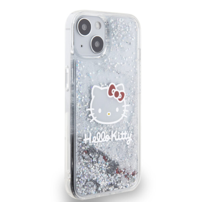 hello-kitty-liquid-glitter-electroplating-head-logo-zadni-kryt-pro-iphone-13-transparent-1-big_ies12176663.jpg Калъф от Hello Kitty Liquid Glitter Electroplating Head Logo Case за iPhone 13 Transparent - Image 4