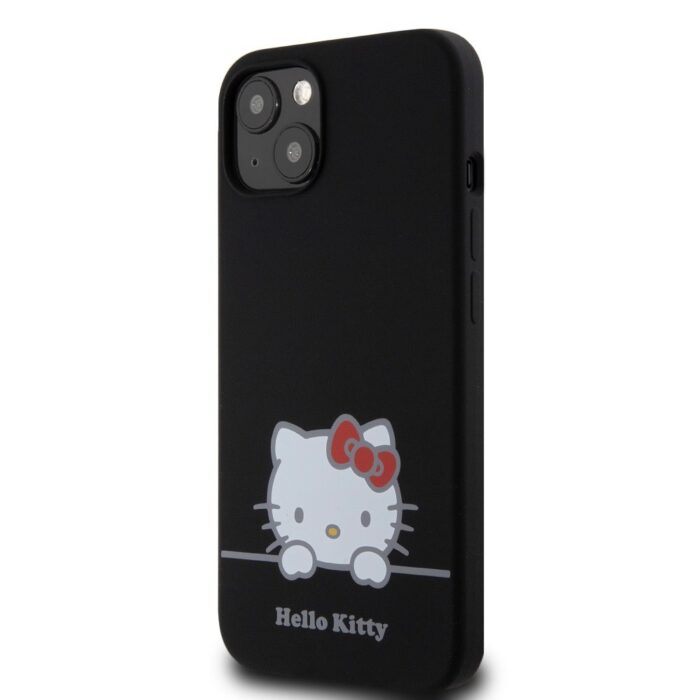 Калъф от
Hello Kitty Liquid Silicone Daydreaming Logo Case за iPhone 13 Black - Image 2