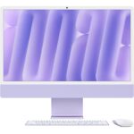 iMac 24 Retina 4.5K | M4 чип с 8 ядрен CPU и 8 ядрен GPU | 16GB памет | 256GB SSD - Purple