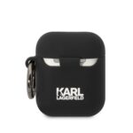 Karl Lagerfeld case for Airpods 1  2 black 3D Silicone NFT Karl - Image 2