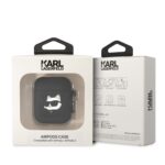 Karl Lagerfeld case for Airpods 1  2 black 3D Silicone NFT Karl - Image 3