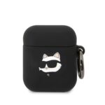 Karl Lagerfeld case for Airpods 1  2 black 3D Silicone NFT Karl