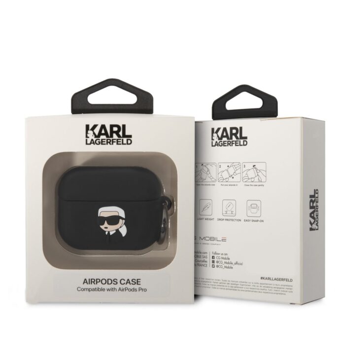 karl-lagerfeld-3d-logo-nft-karl-head-silikonove-pouzdro-pro-airpods-pro-black-2-big_ies10788991.jpg Калъфче за AirPods Pro 2 - черен Karl Lagerfeld - Image 3