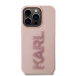 Калъф от Karl Lagerfeld 3D Rubber Glitter Logo Karl Case за iPhone 15 Pro Max Pink - Image 3