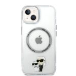 Калъф от Karl Lagerfeld IML Karl and Choupette MagSafe Case за iPhone 14 Transparent - Image 2