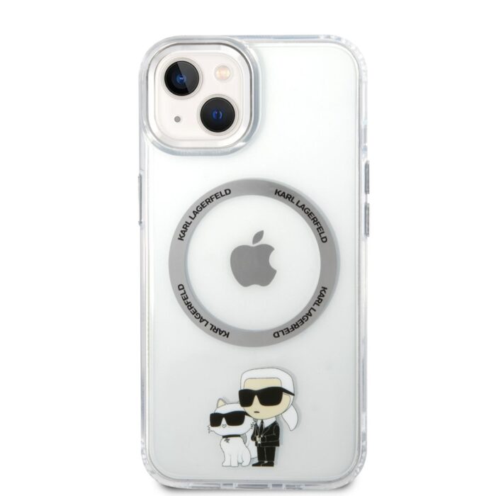 Калъф от Karl Lagerfeld IML Karl and Choupette MagSafe Case за iPhone 14 Transparent - Image 2
