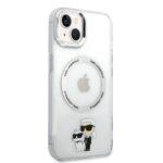 Калъф от Karl Lagerfeld IML Karl and Choupette MagSafe Case за iPhone 14 Transparent - Image 3