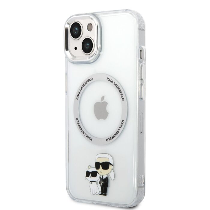 Калъф от Karl Lagerfeld IML Karl and Choupette MagSafe Case за iPhone 14 Transparent - Image 1
