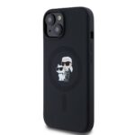 Калъф от Karl Lagerfeld Liquid Silicone Karl and Choupette MagSafe Case за iPhone 14 Black - Image 3