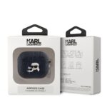Калъф от Karl Lagerfeld PU Embossed Karl and Choupette Heads Case for AirPods 3 Black - Image 3