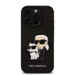 Калъф от Karl Lagerfeld PU Saffiano Karl and Choupette Case за iPhone 16 Pro Max Black - Image 2