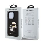 Калъф от Karl Lagerfeld PU Saffiano Karl and Choupette Case за iPhone 16 Pro Max Black - Image 6