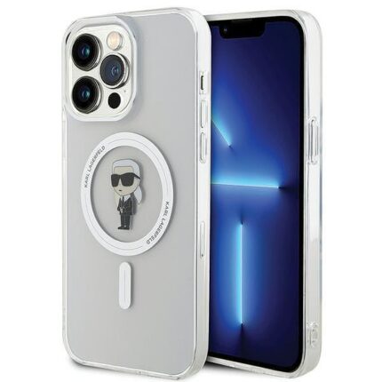 Калъф от Karl Lagerfeld IML Ikonik MagSafe Case за iPhone 15 Pro Max Transparent