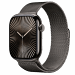 Apple Watch S10 Cellular 46mm Slate Titanium Case with Slate Milanese Loop - S/M