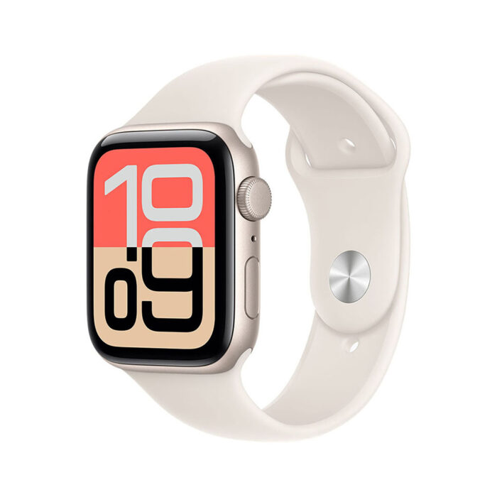 Apple Watch SE 3 GPS 40mm Starlight Aluminium Case with Starlight Sport Band - S/M - Image 1