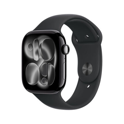 Apple Watch Series 11 GPS 42mm Jet Black Aluminium Case with Black Sport Band - M/L