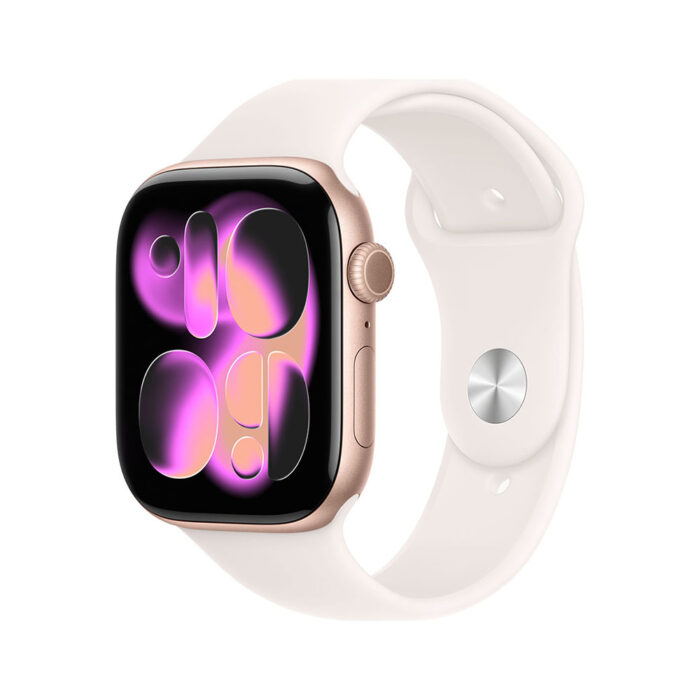 Apple Watch Series 11 GPS 42mm Rose Gold Aluminium Case with Light Blush Sport Band - M/L - Image 1