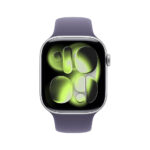 Apple Watch Series 11 GPS 42mm Silver Aluminium Case with Purple Fog Sport Band - S/M - Image 3